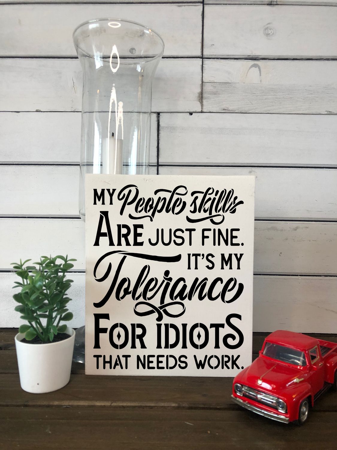 My people skills are just fine